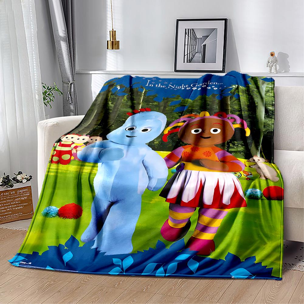 In The Night Garden Characters Flannel Blanket-Soft and Suitable for Sofas,Beds,Offices,Travel,All Seasons,Great Gift for Holidays and Birthdays.