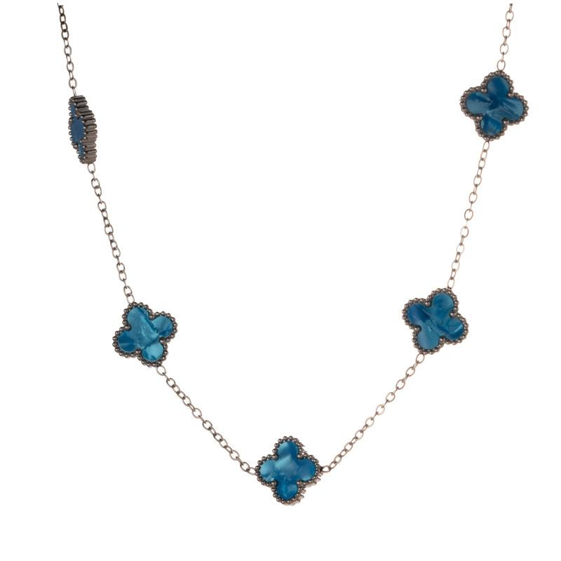 Four-leaf Clover Necklace A Sophisticated and Elegant Piece Made of Lightweight High-end Titanium Steel That Won't Fade