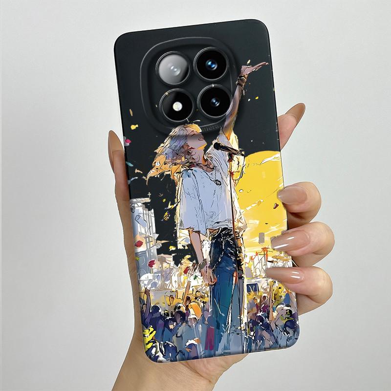 Für Redmi Note 14 Pro Plus 5G Hülle Note14 Pro+ 5G Weiche Silikon Handyhülle Süß Bemalte Modische Cartoon-Bedruckte Rückseite