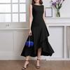 ZANZEA Women Elegant Casual Round Neck Summer Sleeveless Ruffles Dress