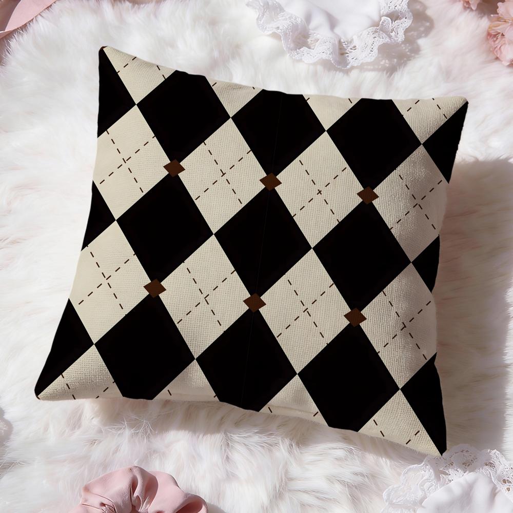 Woven Patterns Cushion Cover Premium Comfort Reversible Pillow Cove Two in One Design for Any Room Car Interior