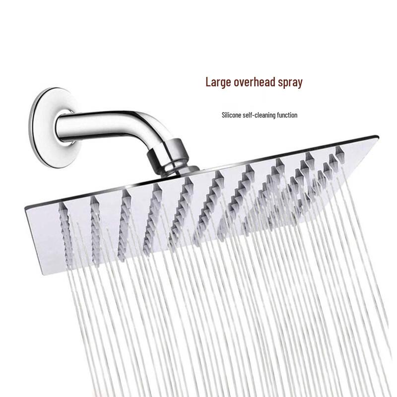 MDNG 12-inch Pressurized Stainless Steel Shower Head