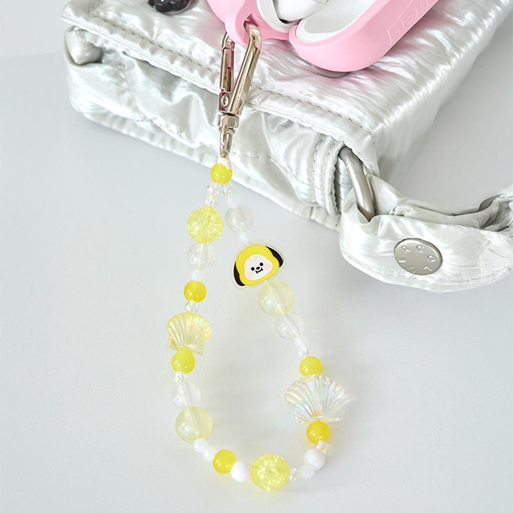 Adorable BT21 CHIMMY Baby Pearl Bead Keyring