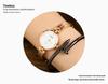Korean Style Rhinestone Ceramic Women's Waterproof Quartz Watch with Steel Band & Fashion Bracelet