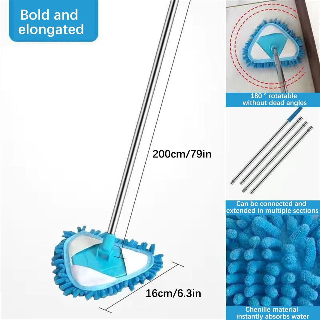 Wall-cleaning mop blue 2m