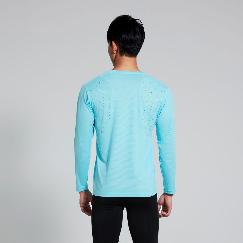 Men's Quick-Dry Long Sleeve Running Shirt - Autumn Crew Neck Fitness Top