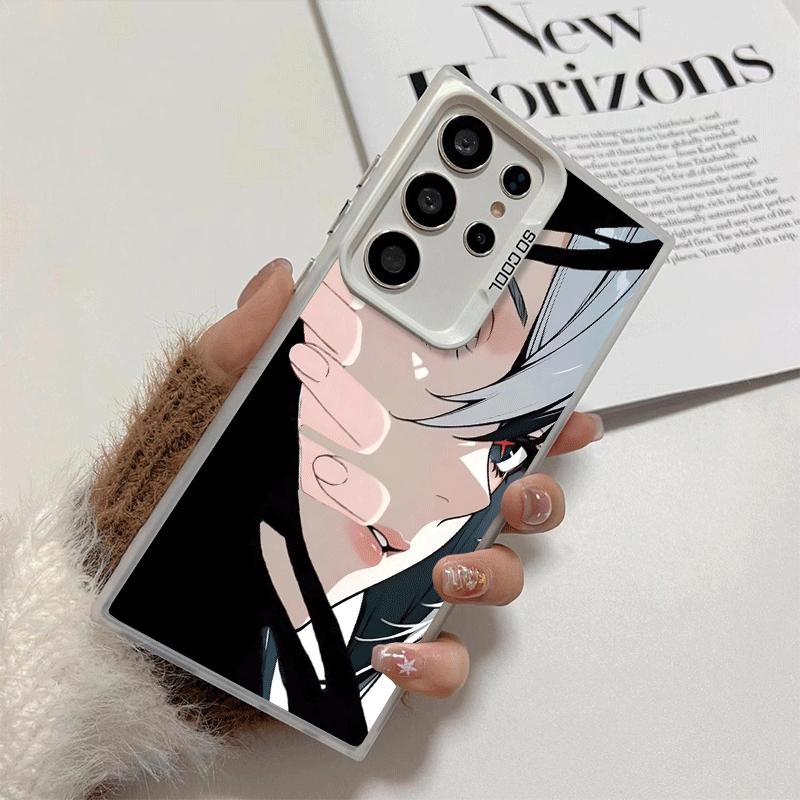 Genshin Impact Arlecchino Soft Phone Case for Samsung Galaxy S24 S25 FE S26 Edge S23 Ultra S22 Plus S21 + Shockproof Cover Back