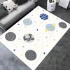 Space Planet Star Print Area Rug Non Slip Soft Floor Mat Bedroom Playroom Decor Carpet Indoor Cartoon Home Decor Carpet