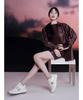 Fitflop Worn By Song Hye-Kyo [F-Mode] Women'S Sequin Suede/Leather Platform Sneakers - Urban White/Classic Beige (Ft59K2N031)