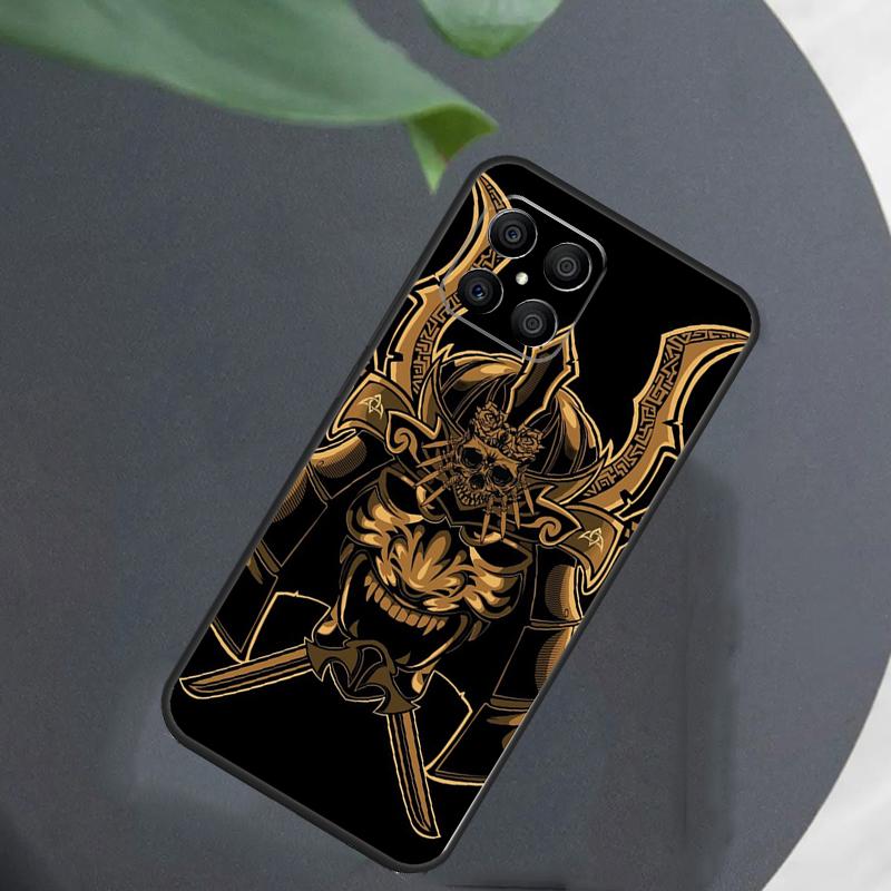 Samurai Mask Demon Case For Honor Magic 8 7 6 5 Pro Cover For Honor X9c X9b X9a X8a X8b 50 70 90 200 400 Lite