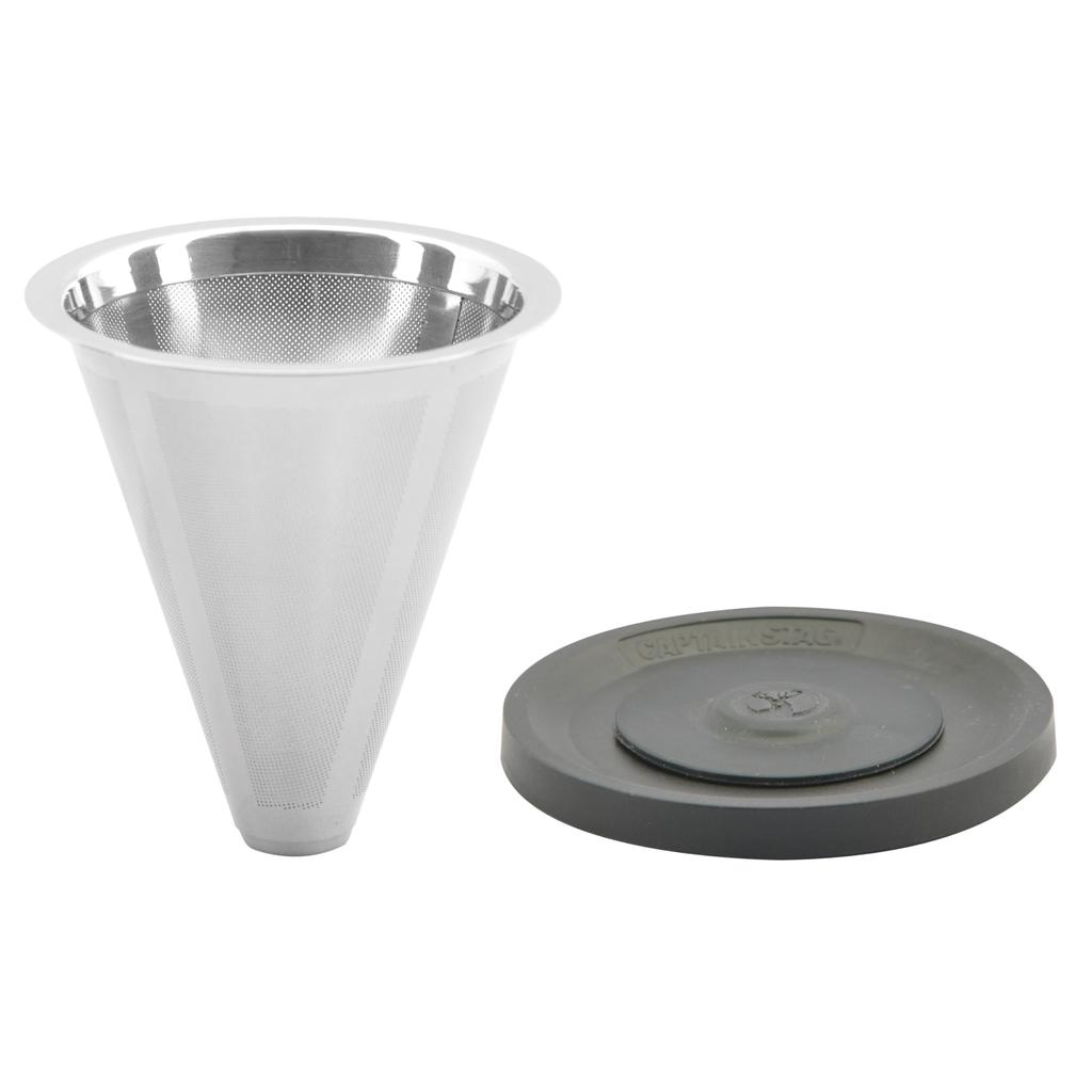 Captain Stag (CAPTAIN STAG) Outdoor Coffee Dripper Set, Fragrant, for 240ml Vacuum Double-Sided Tumbler, Stainless Steel, UE-3622