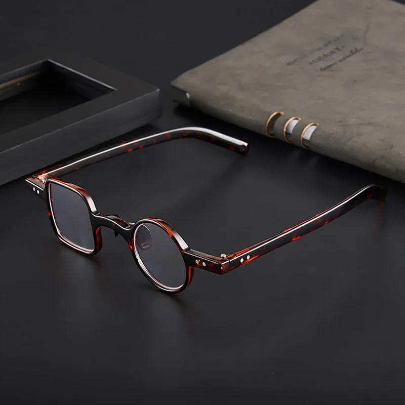Retro Tr Transparent Reading Glasses Men'S Eyeglasses Round Square Frame Anti Blue Square Eyeglasses Smart Men'S Glasses