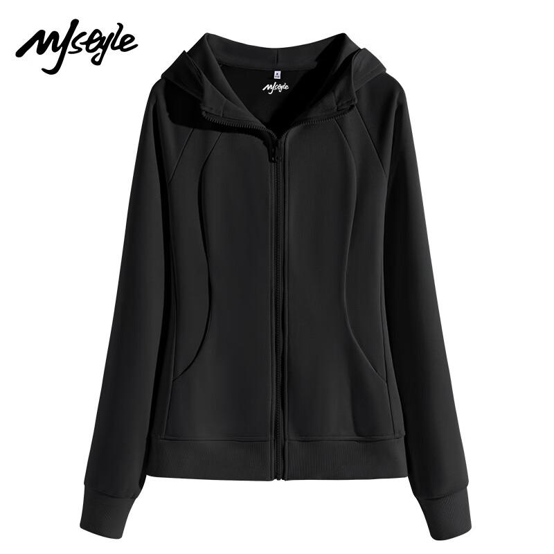 Women's Slim Fit Hooded Zip-Up Sweatshirt