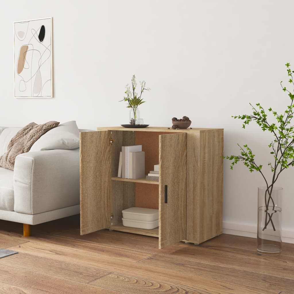 Sideboard Sonoma Oak 80 x 33 x 70 cm Particleboard