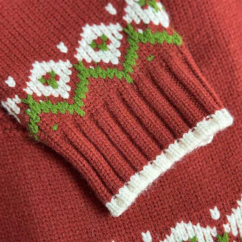 Mokana Women's Fair Isle Hooded Knitted Sweater