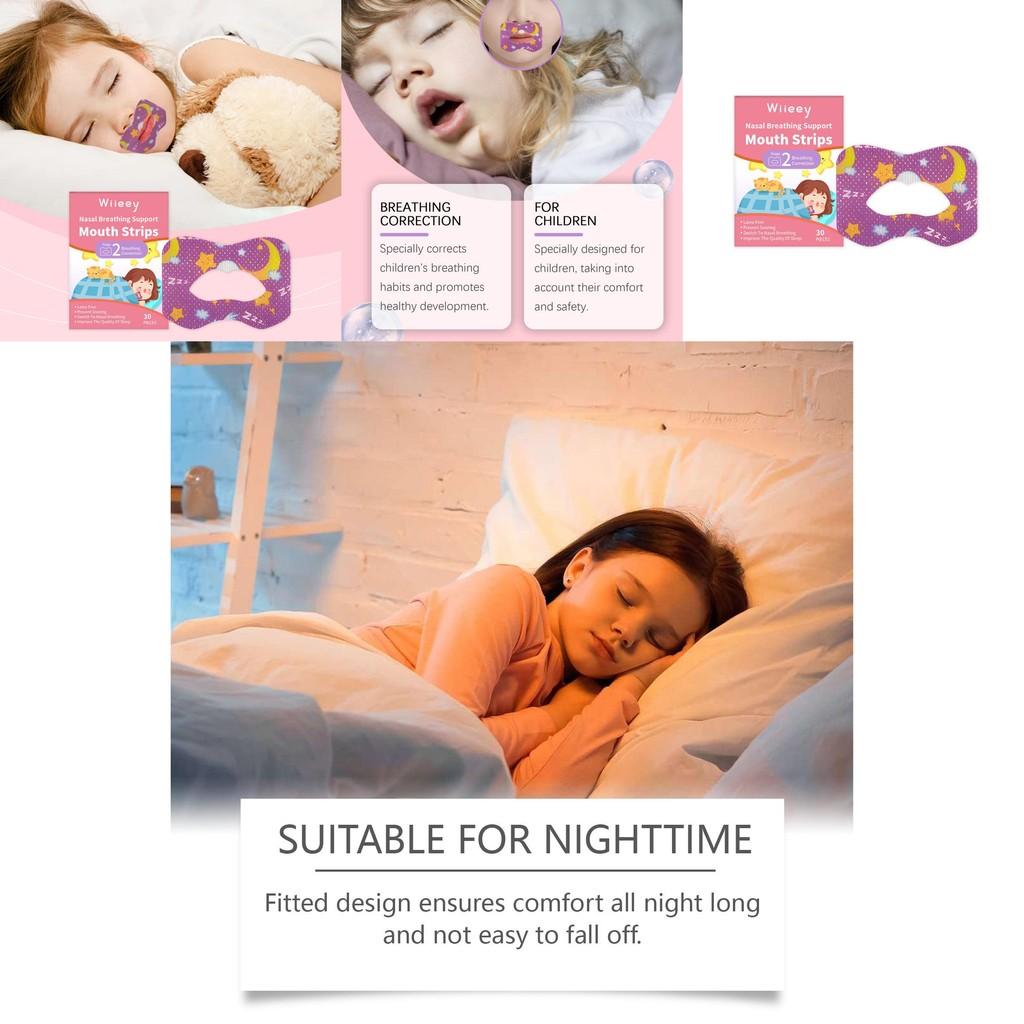 Wiieey Children's Sleep Patches For Snoring Reduction And Mouth Breathing Prevention 30 Pack