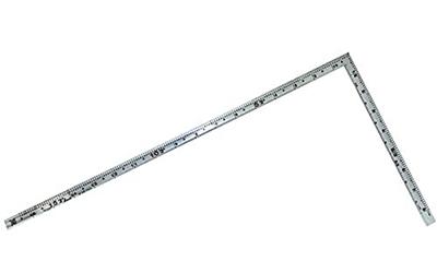 Shinwa Sokutei Curved Silver 1 Shaku 6 Inner Pita Tsuru For Back Angle Red Numbers 10340 Scale, Sun, Turtle, Carpenters, Scale,