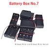 Nr. 7 Batteriebox Schwarz Feder Doppelseitig Verkabelt Batteriehalter DIY Handgemachte Technologie Modell Spielzeug Herstellung Zubehör
