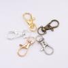 10Pcs/Lot Swivel Lobster Clasp Hooks Keychain Split Key Ring Connector for Bag Belt Dog Chains DIY Jewelry Making Findings
