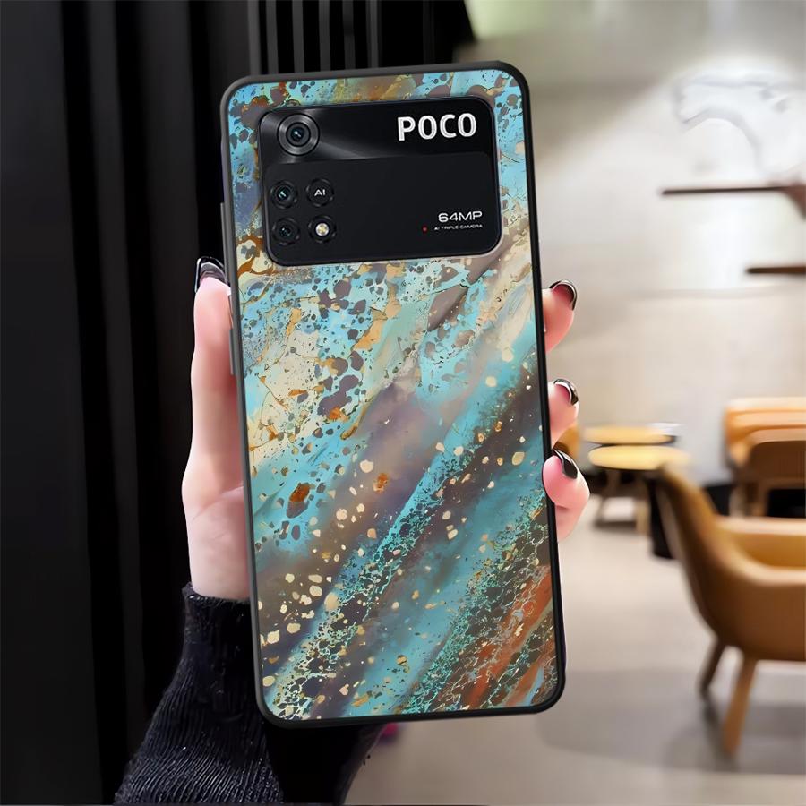 Funda Phone Cover Case for Xiaomi Poco M5 F3 F4 F5 M3 M4 Pro X3 X4 X5 C50 C51 C65 Retro Rust Marks