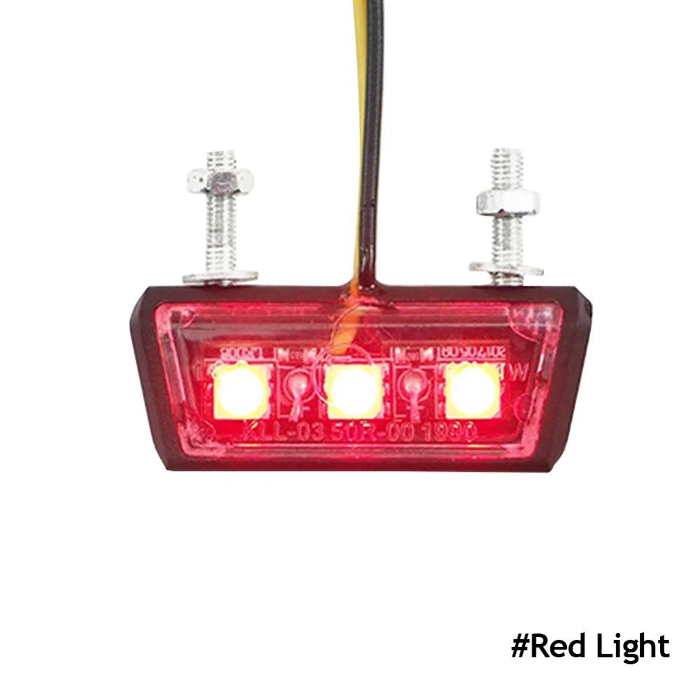 12V LED Rear Tail Lamp Rear Lighting Motorcycle License Light New Motorcycle License Plate Light
