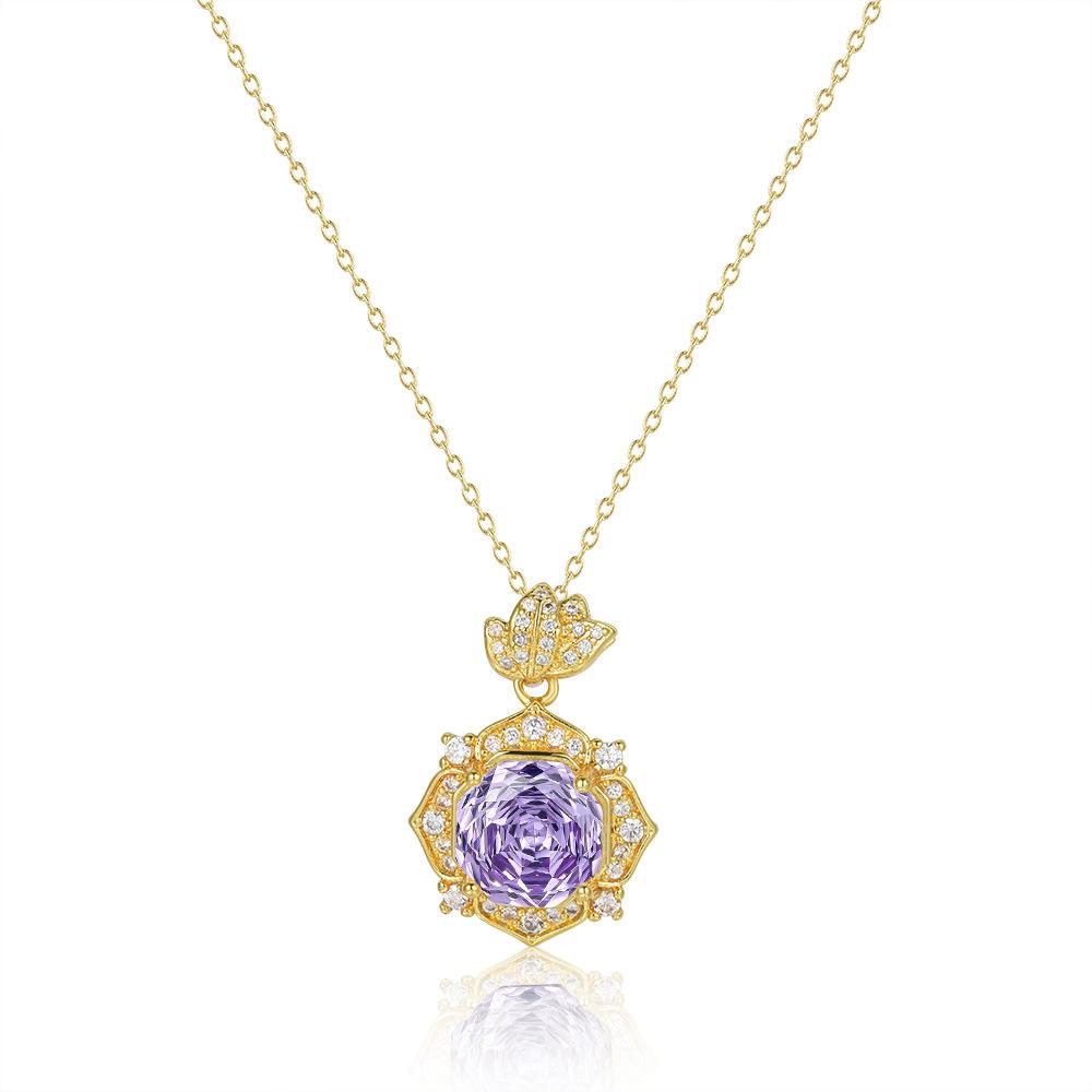 Hot Selling Millennium Rose Cut High Carbon Diamond Green Zirconium Necklace Pendant Earrings Colored Treasure Set
