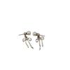 Pearl Bow Tassel Earrings: Sweet Korean Style for Square Faces