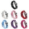 Gotisches Totenkopf-Armband für Damen Herren PU-Lederarmband Punk Rock Accessoire Stapelbarer Schmuck für rebellische Looks