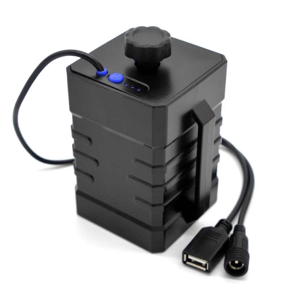 

16V Input 5V Output Battery Box 4 x 26650 Battery Pack Power Supply Dual Interface Waterproof Large Capacity