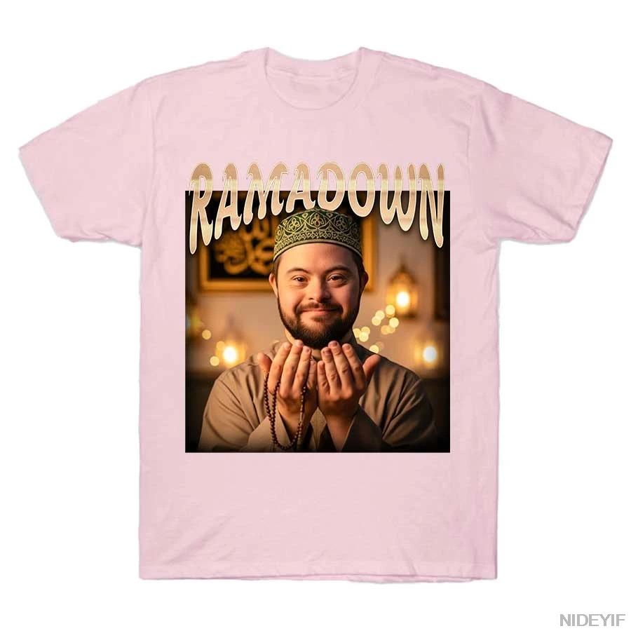 RAMADOWN MEME T-shirt For Men Women 100% Cotton Y2k Short Sleeves Classic Oversized Hot Product Unisex Soft Couples High Quality