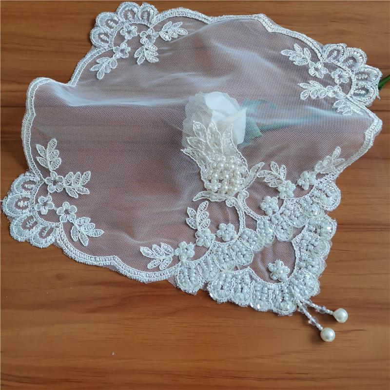 

Лучший европейский кружевной вышитый кулон из бисера квадратный подставка под приборы балкон спальня журнальный столик поднос для фруктов коврик свадебный декор