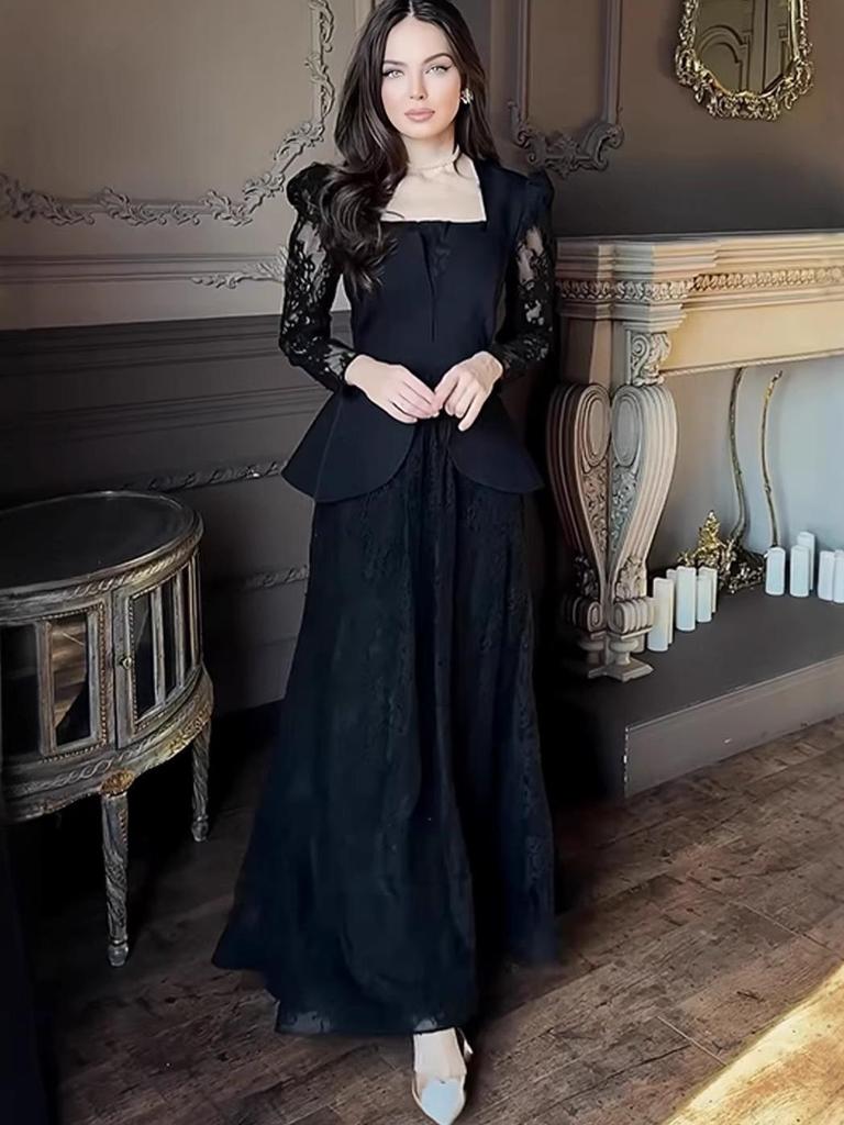 European & American Style Temperament Print Cardigan Jacket & Skirt Set - 2026 Collection
