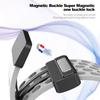 22mm 20mm Magnetic Strap for Samsung Galaxy Watch 4 5 6 7 4/6 Classic Active 2 Silicone Band for Amazfit Bip 3 Huawei GT4 GT3 2e