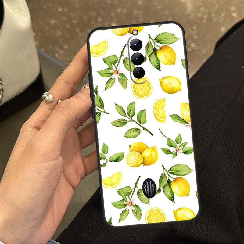 Lemon Fruit Phone Case For Nubia Red Magic 8 8S Pro Plus 6S 7S 6 7 Pro 6R 5G 5S Back Cover Shell