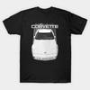 Asian Size Cotton Unisex Tshirt Print T-shirt Corvette C4-White T-shirt No-Cut Print Regular Fit