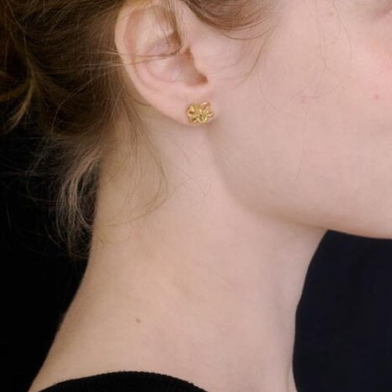 

salted Mini fleur earring Silver