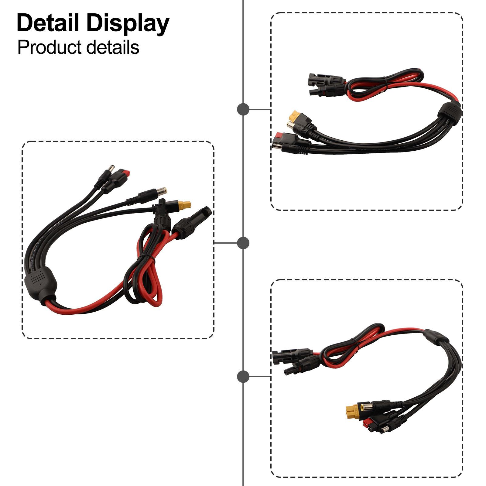 

For Power Stations 4-in-1 Solar Charging Cable 7A Current Capacity Excellent Electrical Conductivity Low Resistance For Marbero China Mainland