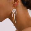 Youthway Elegant Versatile Gold Plated Stainless Steel Imitation Pearl Bow Tassel Earrings Anti Allergic Women Chic Jewelry