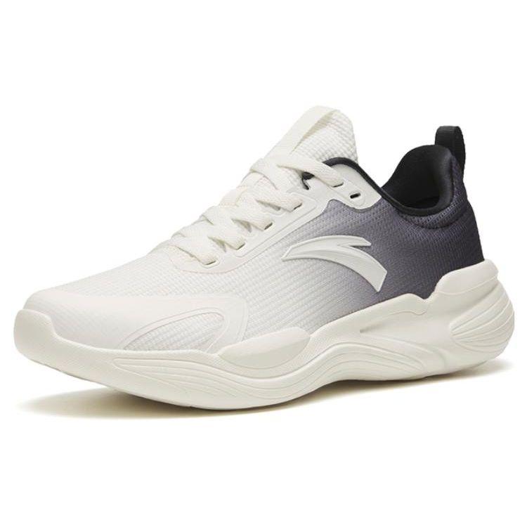 Anta Training Series Easy Bend Shock Absorption Breathable Lightweight Non-Slip Low-Top Training Shoes Men sneaker White Gray 112357713-3