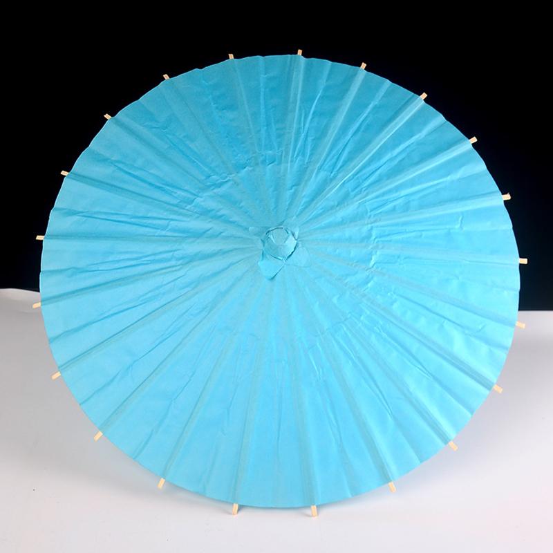 1Pc Parasol Folding Paper Umbrella DIY Home Decoration Chinese Art Dance Party Props Bamboo