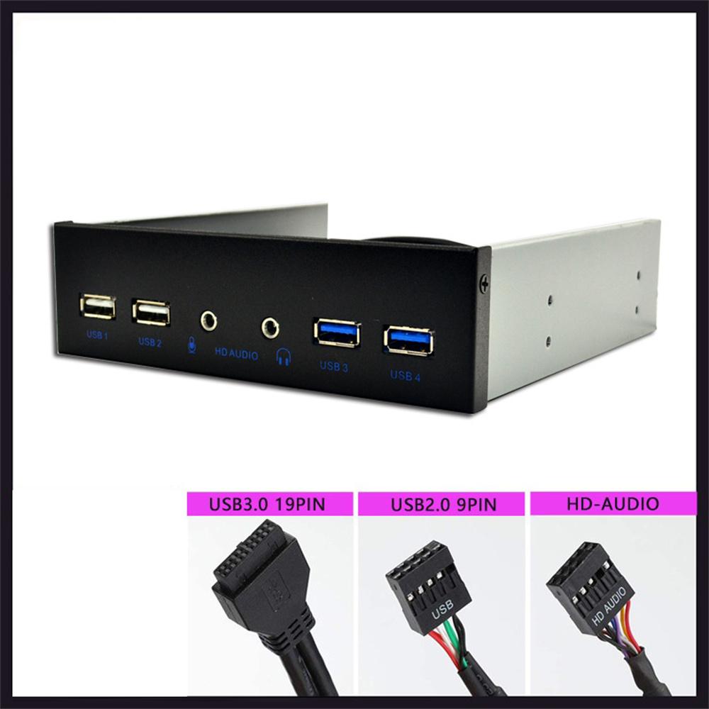 Desktop PC Case Internal Front Panel USB Hub 2 Ports Usb 3.0 And 2 Ports Usb 2.0