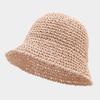 New Korean Version Women Straw Hat Summer Breathable Sun Shade Straw Hat Seaside Vacation Foldable Sun Protection Fisherman Caps