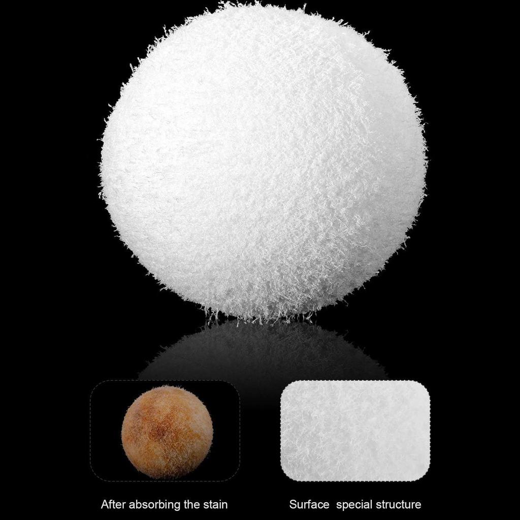 Reusable Sponge Balls Pool Filter Balls Floating Pool Filter Oil-Absorbing Sponge Ball Suitable for Pools and Bathtubs