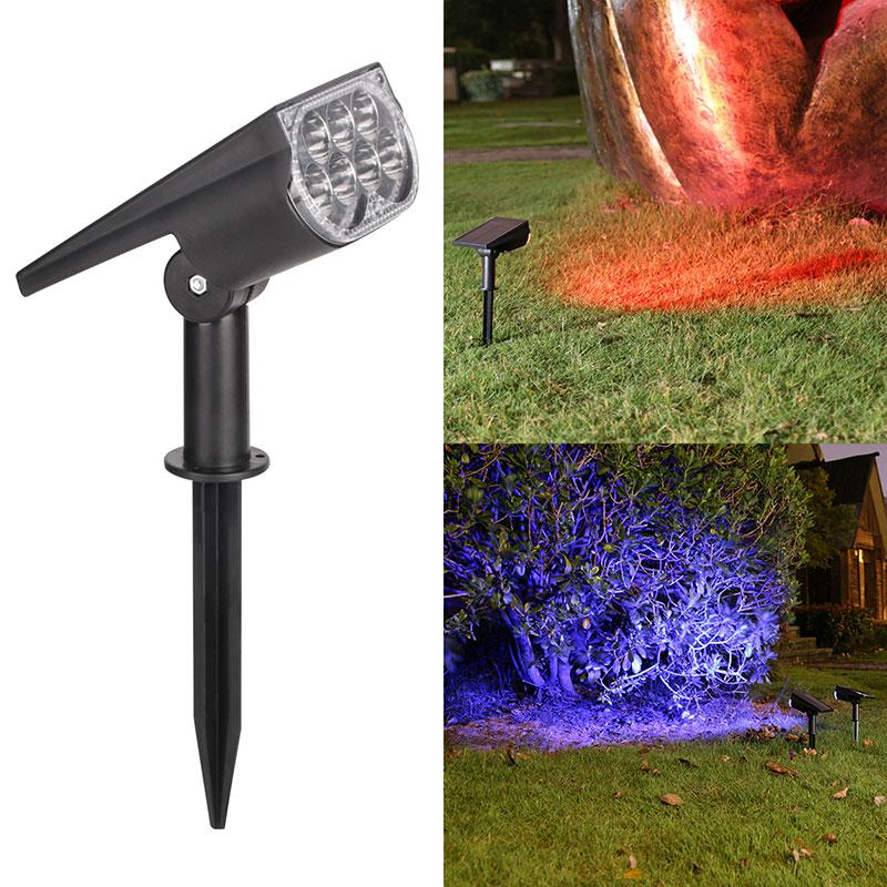 2/7 LED Solar Outdoor Spotlights,150° Adjustable Wall Lamp, Waterproof Lawn Lights for Garden Patio Yard Backyard Camping Decor