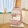 Schoolbag1011 New Schoolbag for Women Ins Niche Middle and High School Students for Women, Large Capacity, High Value, Burden Reduction Spine Backpack