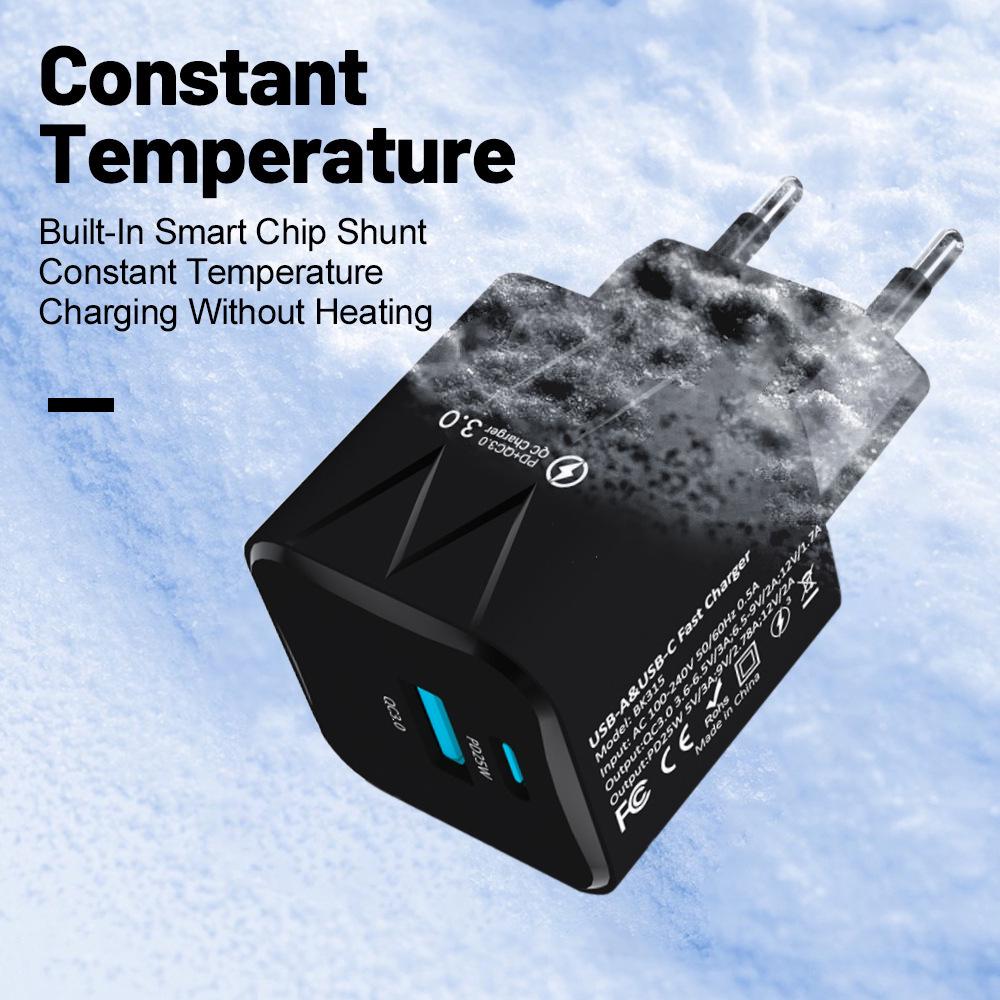 65W PD/QC3.0 Fast Charger for Phones & Tablets - European Standard