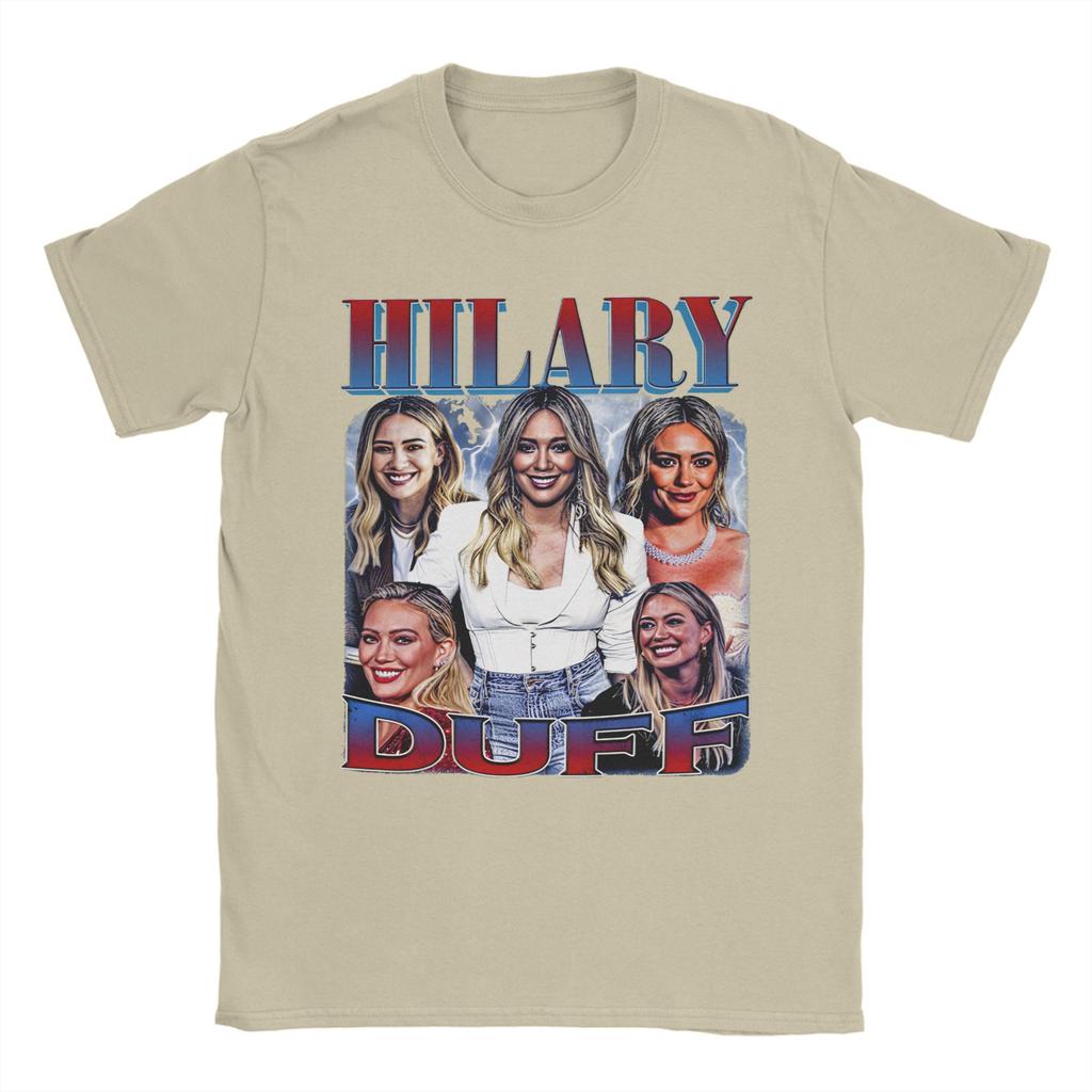 Men Women Hilary Duff T Shirt Cotton Printed Tee Shirts Clothing Outfits
