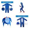 Sonic The Hedgehog Kinder Deluxe Kostüm Jumpsuit für Halloween Cosplay