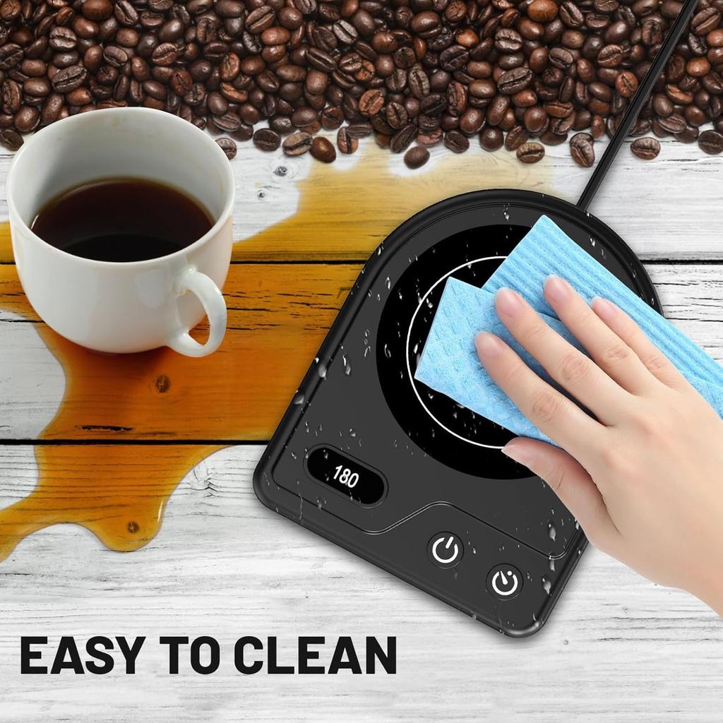 Mug Warmer,Coffee Mug Warmer with 3 Adjustable Temperature Settings,Coffee Warmer with 2-12H Auto Shutoff Functions,Easy to Clean Mug Heater for