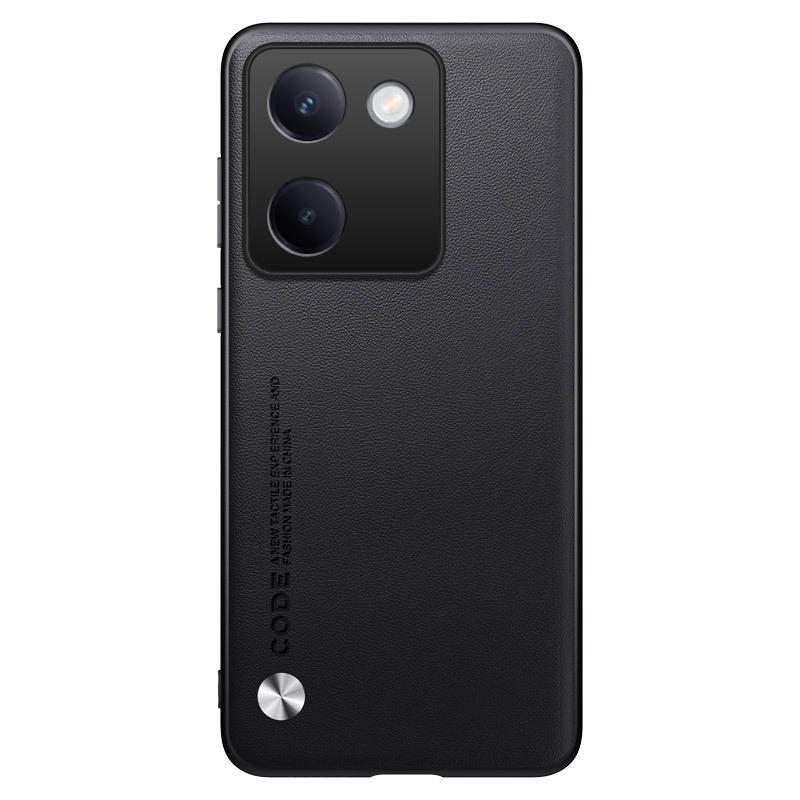 Applicable to vivoY600pro plain leather pattern Y50 mobile phone case Y52S Y73S business all-inclusive Y78 protective case Y77E